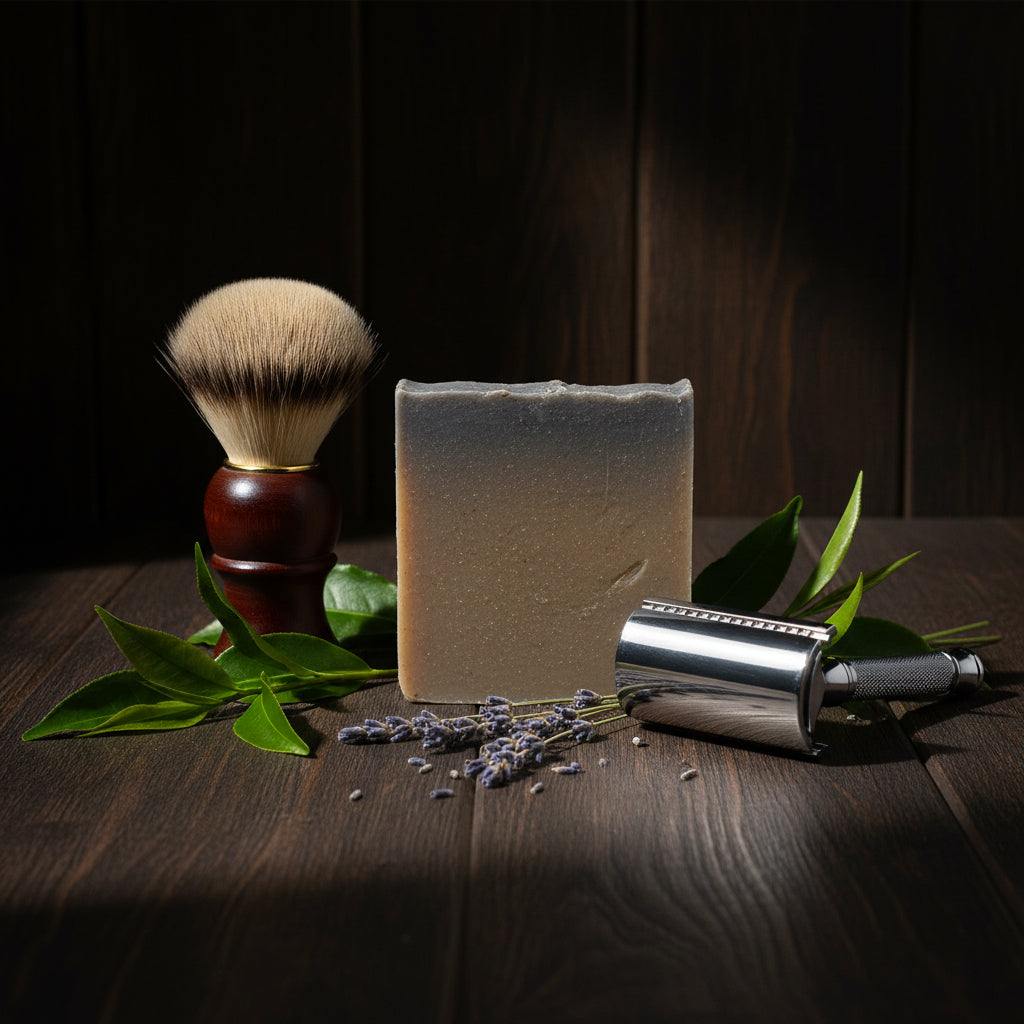 Tea Tree & Lavanda | Jabón Artesanal para Afeitar