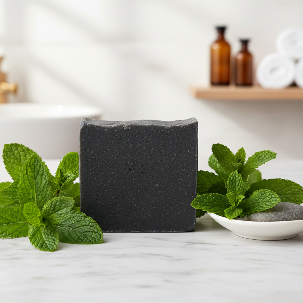 Carbón Activado & Menta | Jabón Artesanal Refrescante